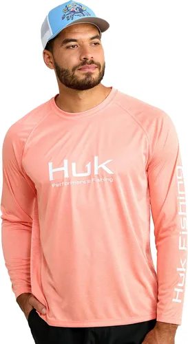 Vista 6 de HUK Camiseta de pesca de manga larga ventilada Pursuit para hombre (+30 UPF)