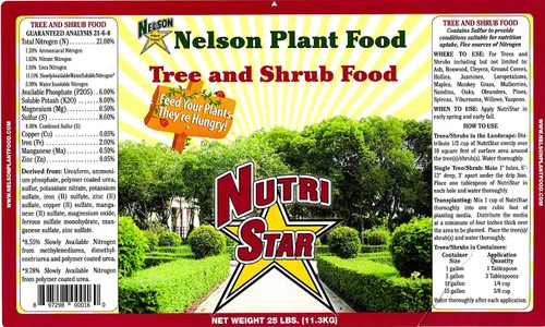 Vista 2 de Nelson - Alimento vegetal para árboles, arbustos y árboles de hoja perenne para enterrados, contenedores y patios, fertilizante granular, NutriStar