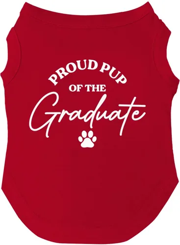 Vista 7 de Camiseta Proud Pup of The Graduate Dog Perros sin mangas Accesorio de graduación Clase de 2025 2026 2027 2028 Negro, XS (737)