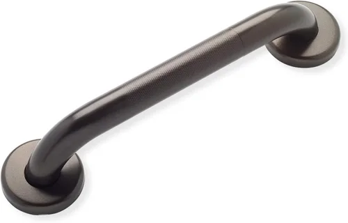 Vista 8 de Mango de ducha de 12 pulgadas, agarre suave, barras de agarre de acero inoxidable 304 para bañeras y duchas, barandillas estándar ADA de bronce