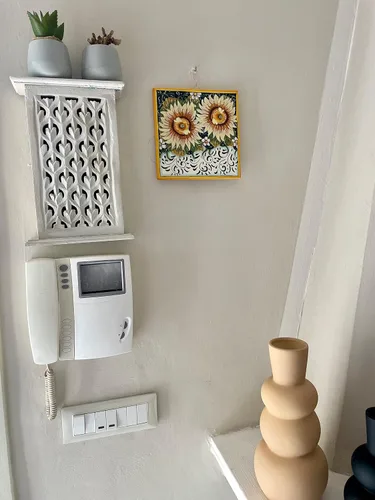 Vista 2 de CERAMICHE D'ARTE PARRINI - Azulejo de cerámica italiano Pantiles Cerámica Pintado a mano Decorado Girasol Hecho en ITALIA Toscana