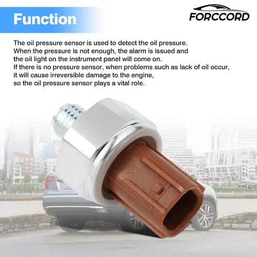 Vista 6 de Interruptor de sensor de presión de aceite compatible con Honda Accord Odyssey Pilot 08-17, Crosstour 2012, 2014, 2015, Honda Ridgeline 2017 2018