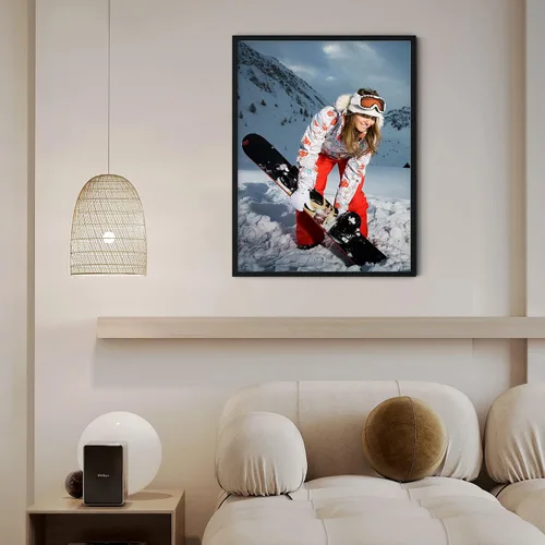 Vista 4 de Chexin Impresiones en lienzo personalizadas con tus fotos, marco, pósteres de arte de pared para estética, sala de estar, boda, bebé, mascota