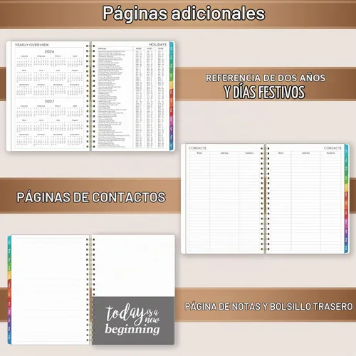 Vista 5 de Agenda 2026-2027, agenda/calendario 2026-2027, julio 2026 - junio 2027