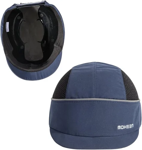 Vista 8 de MOHEEN Gorra de seguridad estilo gorra de béisbol con rayas reflectantes, ligera y transpirable, gorra de protección para la cabeza