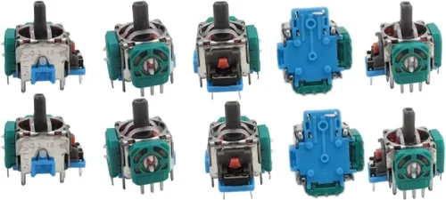 Vista 6 de 10 piezas de repuesto para joystick analógico compatible con PS4 Dualshock 4 Xbox One, azul