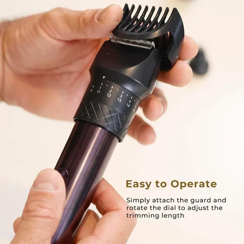 Vista 3 de Recortadora de barba para hombres, kit de afeitado 3 en 1 con afeitadora
