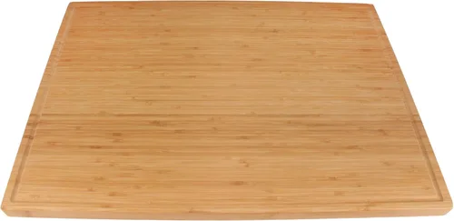 Vista 2 de BambooMN Tablas de cortar de grano final de la marca - 12" x 12" x 1.5" - 1 pieza