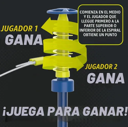 Vista 4 de Swingball Juego de tenis de paletas de pickleball - Base portátil para todas las superficies, duradera, fácil de montar, juegos para interiores