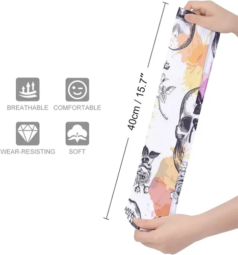 Vista 2 de Comfortable Dress Decor Socks Breathable Sport Socks