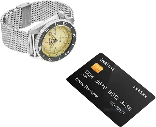 Vista 5 de SEIKO Reloj automático para hombre con correa de acero inoxidable plateado modelo SRPD67K1 Blanco apagado Pulsera
