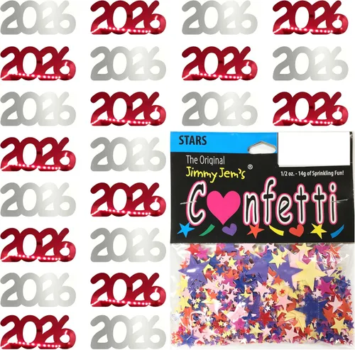 Vista 22 de Confetti Year 2023 Blue Royal, Orange Combo - 2 bolsas de media onza (1 oz)