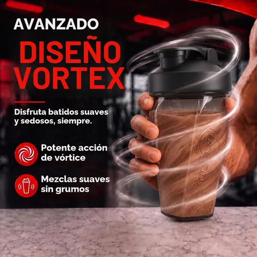 Vista 2 de Vortex - Botella mezcladora de proteínas de 24 onzas / 700ml, taza agitadora prémium sin BPA para batidos y batidos de proteínas, a prueba de fugas