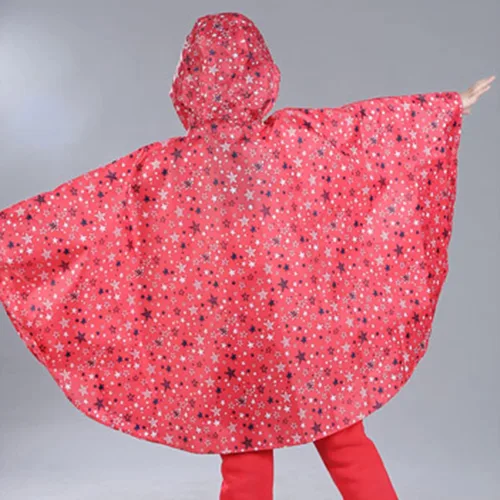Vista 4 de Chaqueta impermeable ligera con capucha para niños y niñas