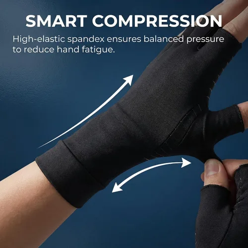 Vista 2 de Compression Gloves - Gloves for Arthritis Hands,Copper Arthritis Gloves, Compression Gloves for Hands