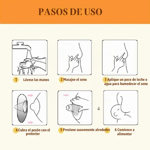 Vista 3 de 12 piezas de cubierta de pezón para lactancia, corrector de pezón invertido de silicona, con estuche de transporte transparente, extensor de pezón