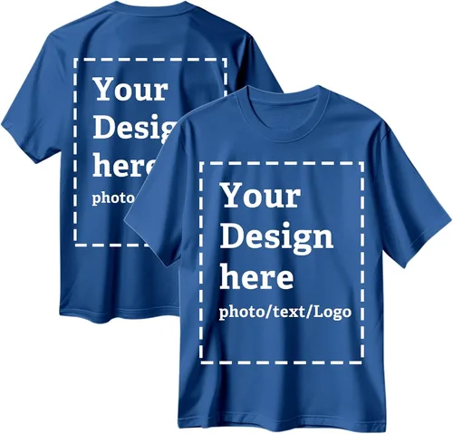 Vista 21 de Camisetas personalizadas para hombres y mujeres, hechas en Estados Unidos, camisetas personalizadas con texto/foto frontal y trasera, camisetas