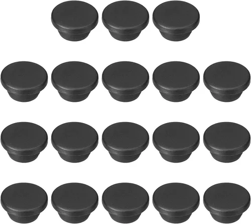 Vista 153 de MECCANIXITY - Tapones de silicona en forma de T (26mm, 1 pulgada de diámetro), color negro