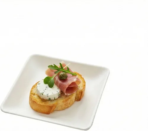 Vista 8 de Restaurantware Pulp Tek - Platos de degustación de 3.1 pulgadas, 100 platos desechables en forma de huevo, fáciles de sostener, mini platos de sabor