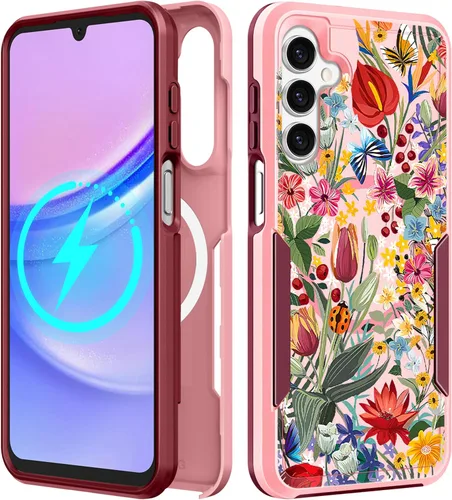 Vista 12 de Funda para Moto G 5G 2024 – Compatible con MagSafe para mujeres y niñas, bonita funda protectora magnética para teléfono, diseño femenino Kawaii