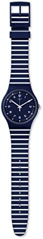 Vista 2 de Swatch Striure SUON130 Reloj de cuarzo de silicona azul