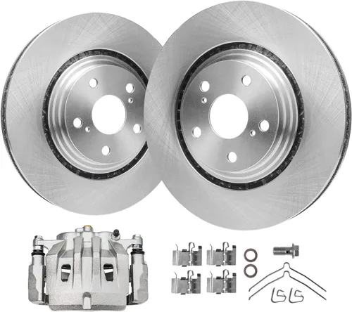Vista 16 de Detroit Axle - Juego de rotores de freno de disco trasero + Sustitución de calibrador de freno de disco trasero izquierdo para Acura TL Honda