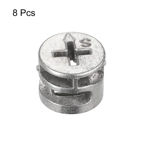 Vista 3 de HARFINGTON Tuerca de bloqueo de leva para muebles, 8 piezas de 0.591x0.531 in Conector de junta Tuercas de bloqueo Accesorios de leva de conexión