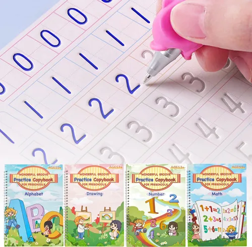 Vista 9 de Práctica de libro de escritura a mano para niños, libros de escritura a