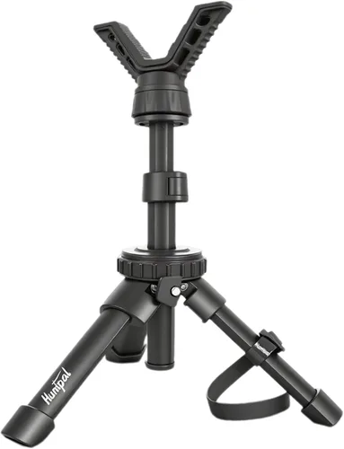 Vista 2 de HUNTPAL Soporte para pistola de trípode portátil Portátil, altura ajustable, construcción de aluminio compacta, para práctica de tiro de tiro