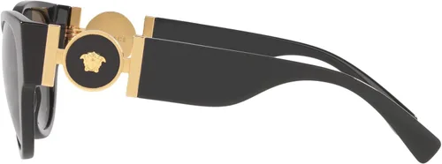 Vista 2 de Versace Woman Sunglasses Black Frame, Dark Grey Lenses, 56MM