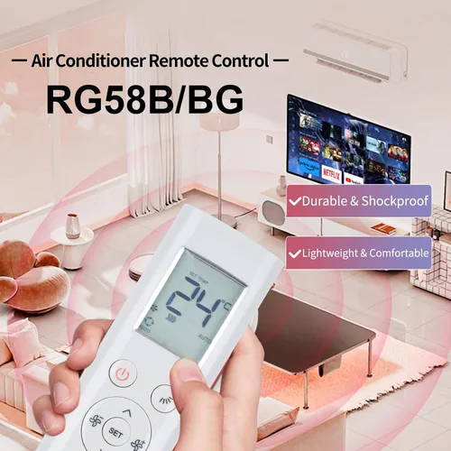 Vista 2 de RG58B/BGE Nuevo Reemplazo para Midea Aire Acondicionado Control Remoto