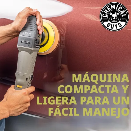 Vista 12 de Chemical Guys BUF503 TORQX Random Orbital Polisher (Safe for Cars, Trucks, SUVs, & More) 700W, Orbit 8mm, 4.7 lb Lightweight Car Polisher for safe