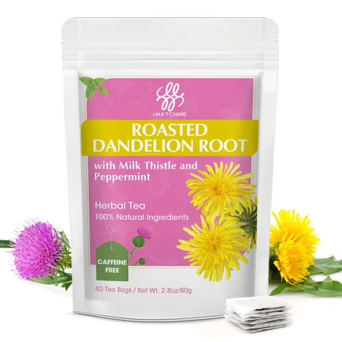 Vista 7 de Té de hojas de gordolobo - Té de hierbas de limpieza respiratoria y pulmonar, sin cafeína, 40 bolsas de té