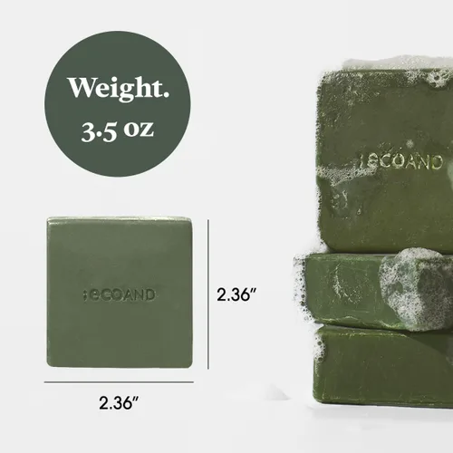 Vista 7 de Barra de champú coreana, vegana y orgánica, 3.5 onzas, agua de arroz y espirulina para el crecimiento del cabello, limpieza profunda nutritiva