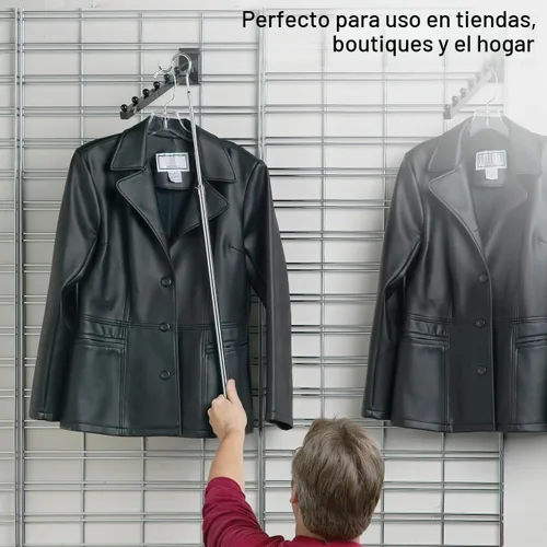 Vista 4 de SSWBasics - Gancho cromado para ropa, ajustable