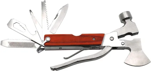 Vista 8 de Herramienta multiherramienta para acampar, equipo de supervivencia 16 en 1, de acero inoxidable, compatible con senderismo, pesca, kit de emergencia