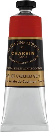 Vista 184 de Charvin Pintura acrílica profesional extrafina – verde absenta, tubo de 2.1 fl oz, pigmentos de triple fresado, resistente a la luz, pinturas