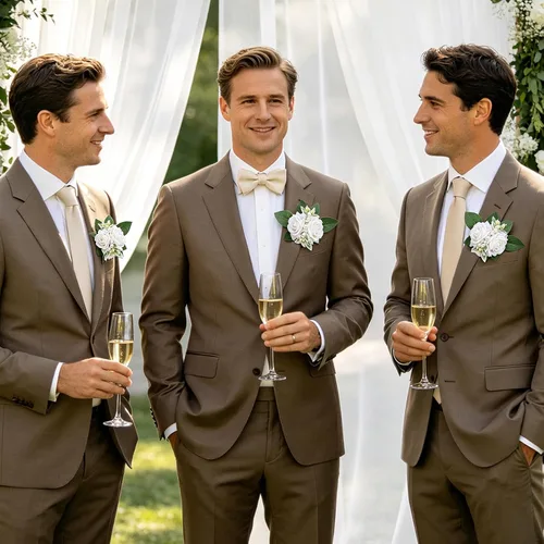 Vista 8 de Boutonnieres blancos marfil para hombres, 6 piezas, rosas 6 piezas Boutonnieres blanco #2
