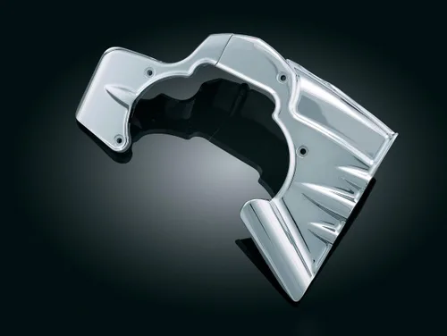 Vista 5 de Kuryakyn 7878 Cubierta de transmisión para motocicletas Harley-Davidson Softail 2007-17, cromo