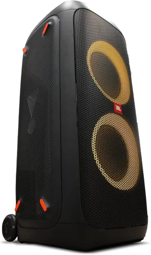 Vista 3 de JBL PartyBox 310 - Altavoz Bluetooth portátil con luces (JBLPARTYBOX310AM) + 2 cables auxiliares + paño de microfibra (paquete de 2)