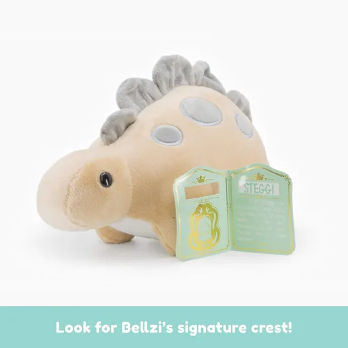 Vista 3 de Bellzi estegosaurio - Bonito juguete de peluche de peluche, adorable juguete de dinosaurio suave, peluche y regalos, regalo perfecto para niños