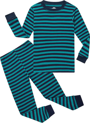 Vista 22 de KikizYe Pijamas para niños, pijamas de manga larga para niños albaricoque/sólido