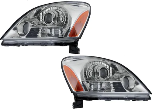 Vista 8 de Para Lexus GX470 2003 04 05 06 07 08 2009 faro delantero lado del conductor Halógeno Lente transparente Reemplazo para LX2502124 81170-6A070