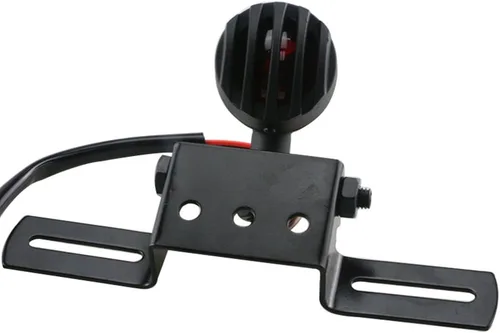 Vista 3 de KATUR 1 lámpara de freno para motocicleta de 12 V 10 W, licencia de freno compatible con Chopper Bobber Cafe Racer, carcasa de acero bala Motos