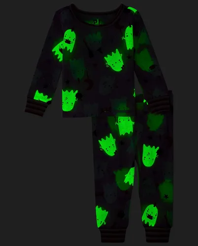Vista 4 de The Children's Place - Conjunto de pijama de Navidad a juego para la familia, ajuste cómodo, 100% algodón, adulto, niño grande, niño pequeño, bebé