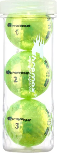 Vista 10 de Chromax Pelotas de golf metálicas de colores M5 (paquete de 3 tubos)