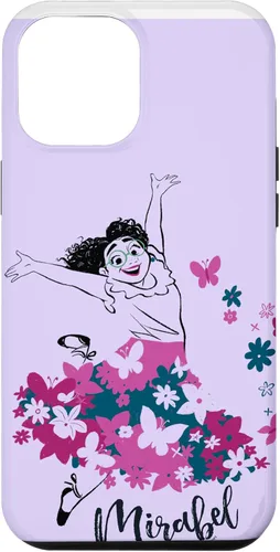 Vista 6 de Funda para iPhone 14 Disney Encanto Mirabel Madrigal Floral Lila Púrpura
