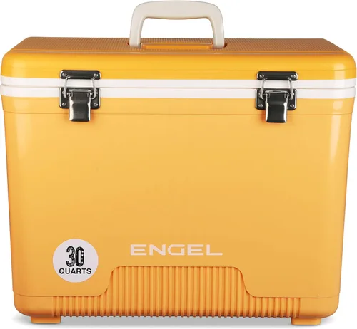 Vista 12 de Engel UC30 30qt a prueba de fugas, hermético, enfriador de caja de secado y caja de almuerzo rígida Azul