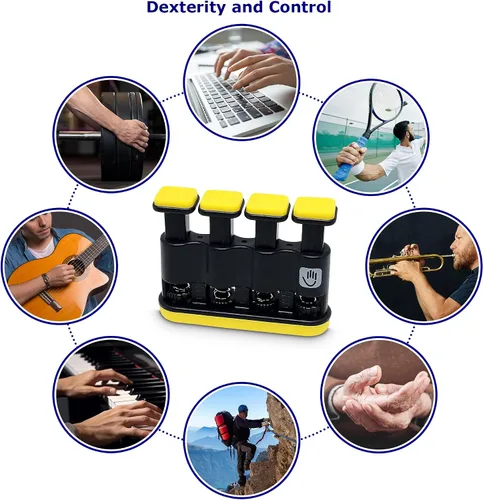 Vista 5 de THE FINGER BLITZER - Entrenador de fuerza de dedos ajustable y ejercitador de agarre: el dispositivo de rehabilitación y terapia