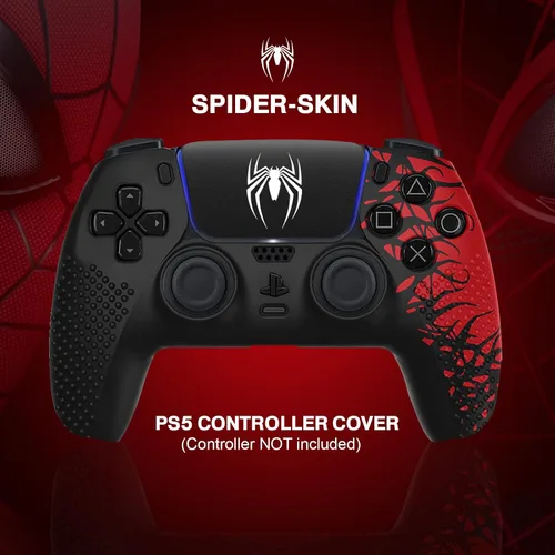 Vista 5 de Darno Funda de silicona antideslizante para controlador Ps5, accesorios para controlador Ps5, suave cubierta protectora para el agarre del control